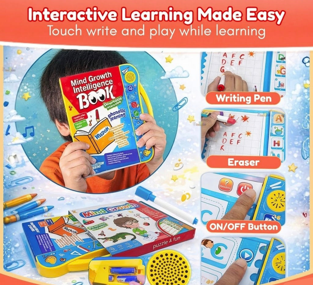 Mind Growth Intelligence Book For kids with Coloring Book